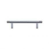 V4446 96-PC Heritage Brass Cabinet Pull Contour Design 96mm ctc Polished Chrome Finish