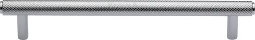 Click Here To Enlarge This Photo Of V4458 160-PC Heritage Brass Cabinet Pull Complete Knurl Design 160mm ctc Polished Chrome Finish