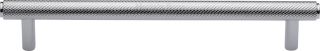 V4458 160-PC Heritage Brass Cabinet Pull Complete Knurl Design 160mm ctc Polished Chrome Finish