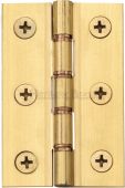 PR88-400-NB Heritage Brass Hinge Brass with Phosphor Washers 3" x 2" Natural Brass Finish
