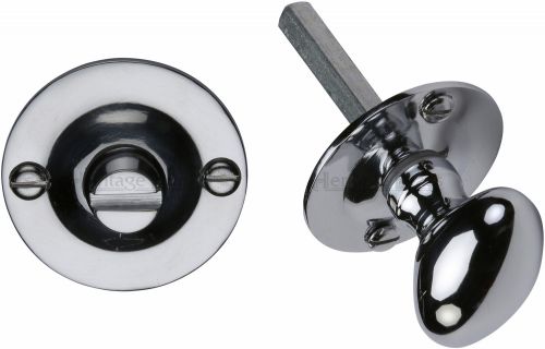 Click Here To Enlarge This Photo Of BT15-PC Heritage Brass Oval Turn with Release Polished Chrome Finish