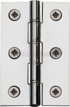 Click Here To Enlarge This Photo Of PR88-400-PC Heritage Brass Hinge Brass with Phosphor Washers 3" x 2" Polished Chrome Finish