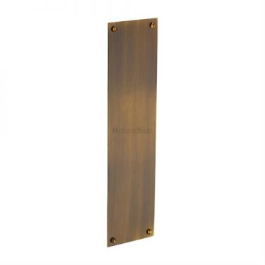Click Here To Enlarge This Photo Of V740 305-AT Heritage Brass Fingerplate 305x76mm Antique Brass Finish