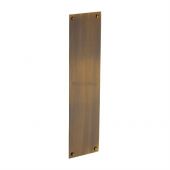 V740 305-AT Heritage Brass Fingerplate 305x76mm Antique Brass Finish