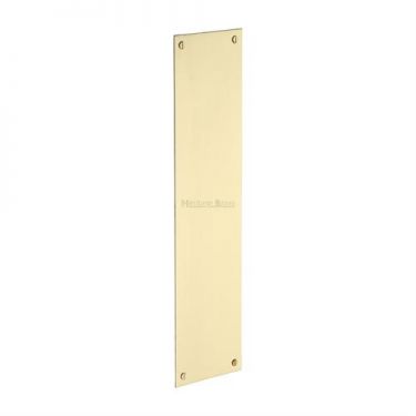 Click Here To Enlarge This Photo Of V740 305-SB Heritage Brass Fingerplate 305x76mm Satin Brass Finish
