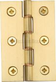 PR88-400-SB Heritage Brass Hinge Brass with Phosphor Washers 3" x 2" Satin Brass Finish
