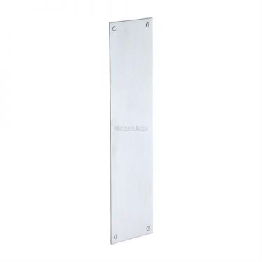 Click Here To Enlarge This Photo Of V740 305-SC Heritage Brass Fingerplate 305x76mm Satin Chrome Finish