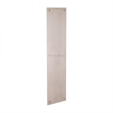 Click Here To Enlarge This Photo Of V740 305-SN Heritage Brass Fingerplate 305x76mm Satin Nickel Finish