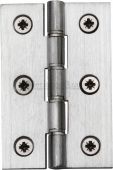 PR88-400-SC Heritage Brass Hinge Brass with Phosphor Washers 3" x 2" Satin Chrome Finish