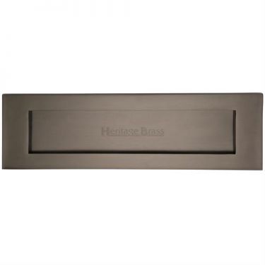Click Here To Enlarge This Photo Of V850 406-MB Heritage Brass Letterplate 16" x 5" Matt Bronze Finish