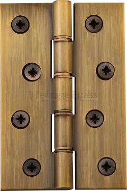 Click Here To Enlarge This Photo Of PR88-405-AT Heritage Brass Hinge Brass with Phosphor Washers 4" x 2 ⅝" Antique Brass Finish