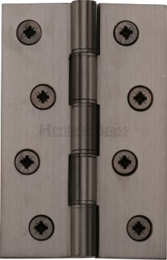 Click Here To Enlarge This Photo Of PR88-405-MB Heritage Brass Hinge Brass with Phosphor Washers 4" x 2 ⅝" Matt Bronze Finish