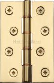 PR88-405-PB Heritage Brass Hinge Brass with Phosphor Washers 4" x 2 ⅝" Polished Brass Finish