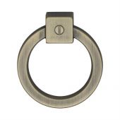 VF163 60-DB M.Marcus Ring Cabinet Pull 60mm Distressed Brass Finish