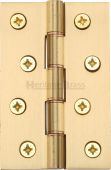PR88-405-SB Heritage Brass Hinge Brass with Phosphor Washers 4" x 2 ⅝" Satin Brass Finish
