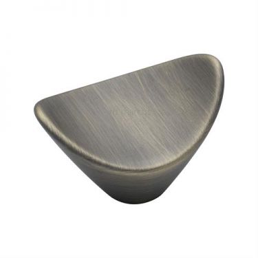 Click Here To Enlarge This Photo Of VF392 38-DB M.Marcus Calyx Cabinet Knob 38mm Distressed Brass Finish