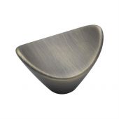 VF392 38-DB M.Marcus Calyx Cabinet Knob 38mm Distressed Brass Finish