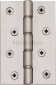 PR88-405-SN Heritage Brass Hinge Brass with Phosphor Washers 4" x 2 ⅝" Satin Nickel Finish