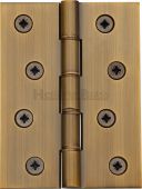 PR88-410-AT Heritage Brass Hinge Brass with Phosphor Washers 4" x 3" Antique Brass Finish