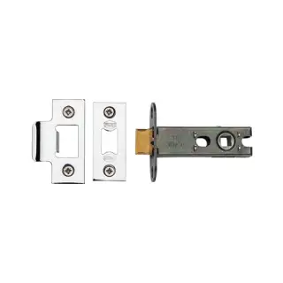YKAL3N-PC&PN M.Marcus York Architectural Tubular Latch 3" Polished Chrome/Nickel Finish
