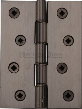 Click Here To Enlarge This Photo Of PR88-410-MB Heritage Brass Hinge Brass with Phosphor Washers 4" x 3" Matt Bronze Finish