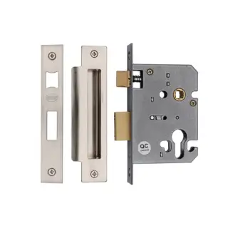 YKSLE3N-SN&SC M.Marcus York Euro Sash Lock 3" Satin Chrome Finish