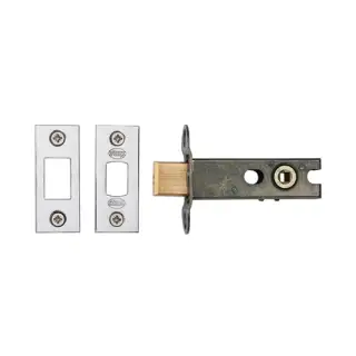 YKBDB3N-PC&PN M.Marcus York Architectural Tubular Bathroom Deadbolt 3" Polished Chrome/Nickel Finish