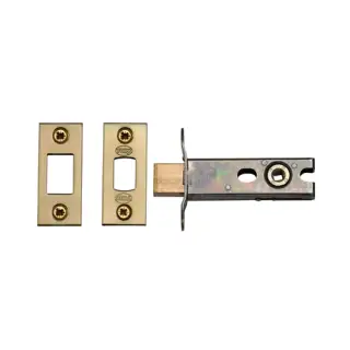 YKBDB3N-SB M.Marcus York Architectural Tubular Bathroom Deadbolt 3" Satin Brass Finish