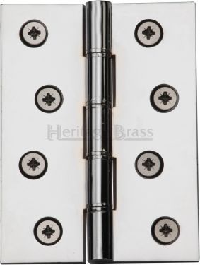 Click Here To Enlarge This Photo Of PR88-410-PC Heritage Brass Hinge Brass with Phosphor Washers 4" x 3" Polished Chrome Finish
