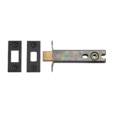 Click Here To Enlarge This Photo Of YKBDB4N-BLK M.Marcus York Architectural Tubular Bathroom Deadbolt 4" Matt Black Finish