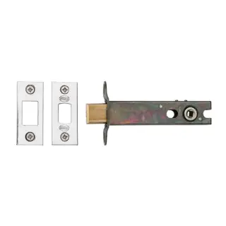YKBDB4N-PC&PN M.Marcus York Architectural Tubular Bathroom Deadbolt 4" Polished Chrome/Nickel Finish