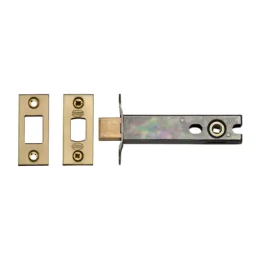 Click Here To Enlarge This Photo Of YKBDB4N-SB M.Marcus York Architectural Tubular Bathroom Deadbolt 4" Satin Brass Finish