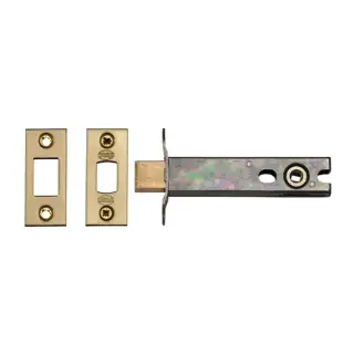 YKBDB4N-SB M.Marcus York Architectural Tubular Bathroom Deadbolt 4" Satin Brass Finish