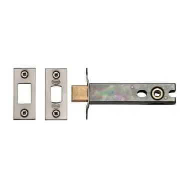 Click Here To Enlarge This Photo Of YKBDB4N-SN&SC M.Marcus York Architectural Tubular Bathroom Deadbolt 4" Satin Chrome/Nickel Finish