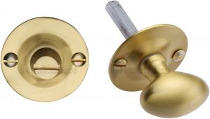 BT15-SB Heritage Brass Oval Turn with Release Satin Brass Finish