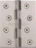 PR88-410-SN Heritage Brass Hinge Brass with Phosphor Washers 4" x 3" Satin Nickel Finish