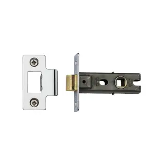 YKTL2N-PC&PN M.Marcus York Tubular Latch 2 ½" Polished Chrome/Nickel Finish