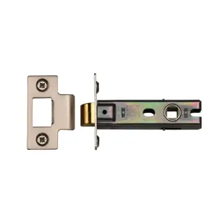 YKTL3N-SN&SC M.Marcus York Tubular Latch 3" Satin Chrome/Nickel Finish