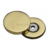 COV-12-PB Heritage Brass Bolt Cover To Conceal Metal Fasteners Polished Brass Finish