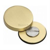 COV-12-SB Heritage Brass Bolt Cover To Conceal Metal Fasteners Satin Brass Finish