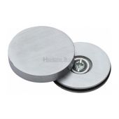 COV-12-SC Heritage Brass Bolt Cover To Conceal Metal Fasteners Satin Chrome Finish