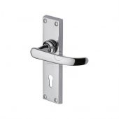 PR900-PC M.Marcus Project Hardware Door Handle Lever Lock Avon Design Polished Chrome Finish
