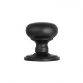 M35CMB - Carlisle Brass Manital Victorian Mushroom Mortice Knob Set (Concealed Fix) Matt Black