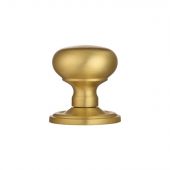 M35CSB - Carlisle Brass Manital Victorian Mushroom Mortice Knob Set (Concealed Fix) Satin Brass