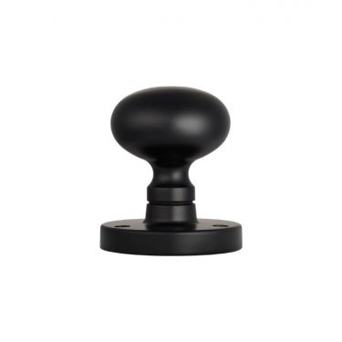 Click Here To Enlarge This Photo Of M35MB - Carlisle Brass Manital Victorian Mushroom Mortice Knob Set Matt Black
