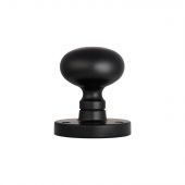 M35MB - Carlisle Brass Manital Victorian Mushroom Mortice Knob Set Matt Black