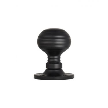 Click Here To Enlarge This Photo Of M1001MB - Carlisle Brass Manital Queen Anne Mortice Knob Set Matt Black