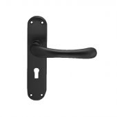 EL11MB - Carlisle Brass Manital 'Ibra' Lock Lever Handles Matt Black