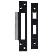 FSF5004MB Carlisle Brass Eurospec Easi-T Matt Black Forend Strike & Fixing Pack to Suit Architectural Sashlocks (BAS/ESS/LSS)