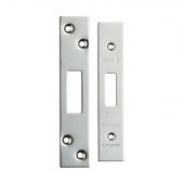 FSF5007BSS Carlisle Brass Eurospec Easi-T Polished Stainless Steel Forend Strike & Fixing Pack to Suit Architectural Deadlocks (EDS/LDS)